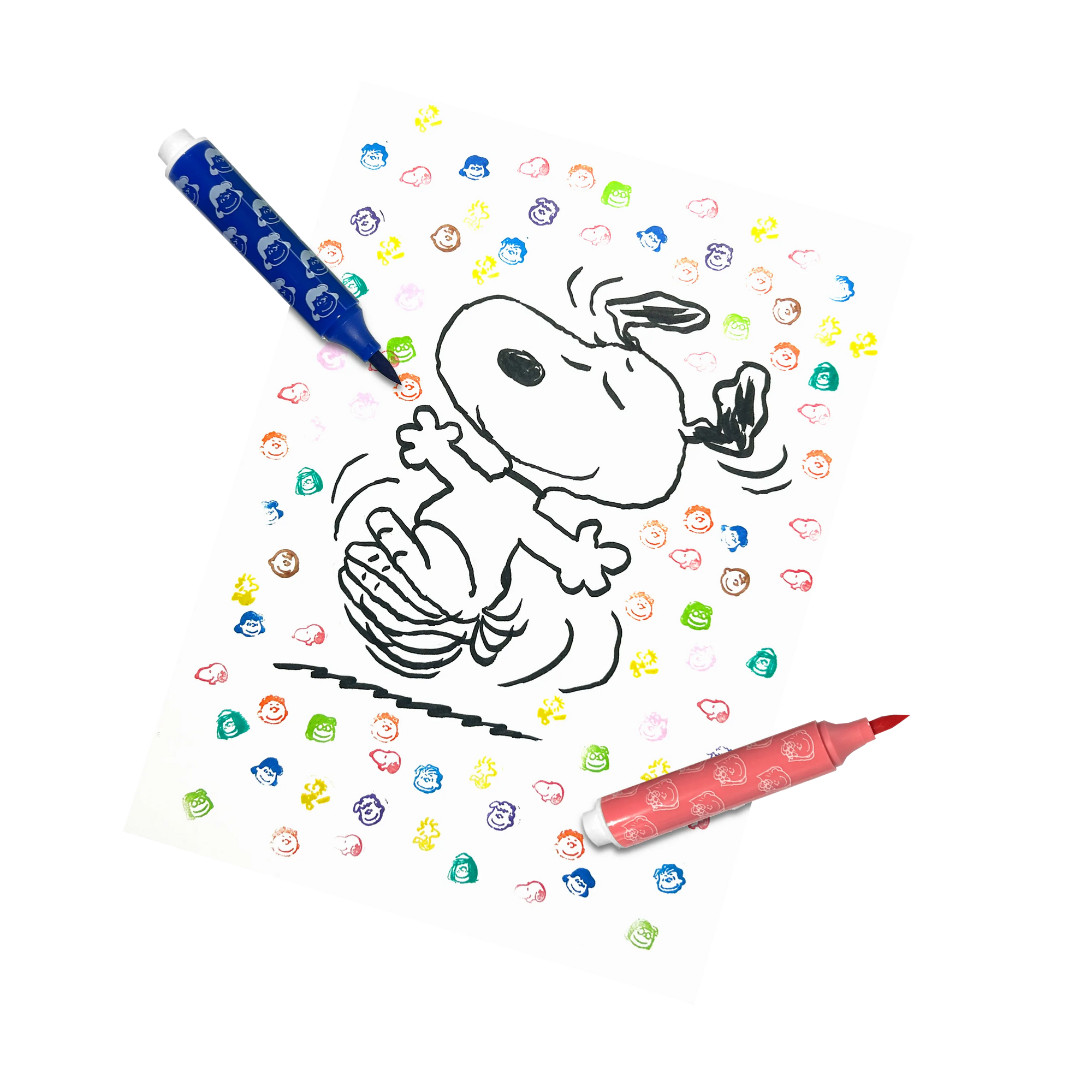 Peanuts Double-Ended Brush & Stamp Markers