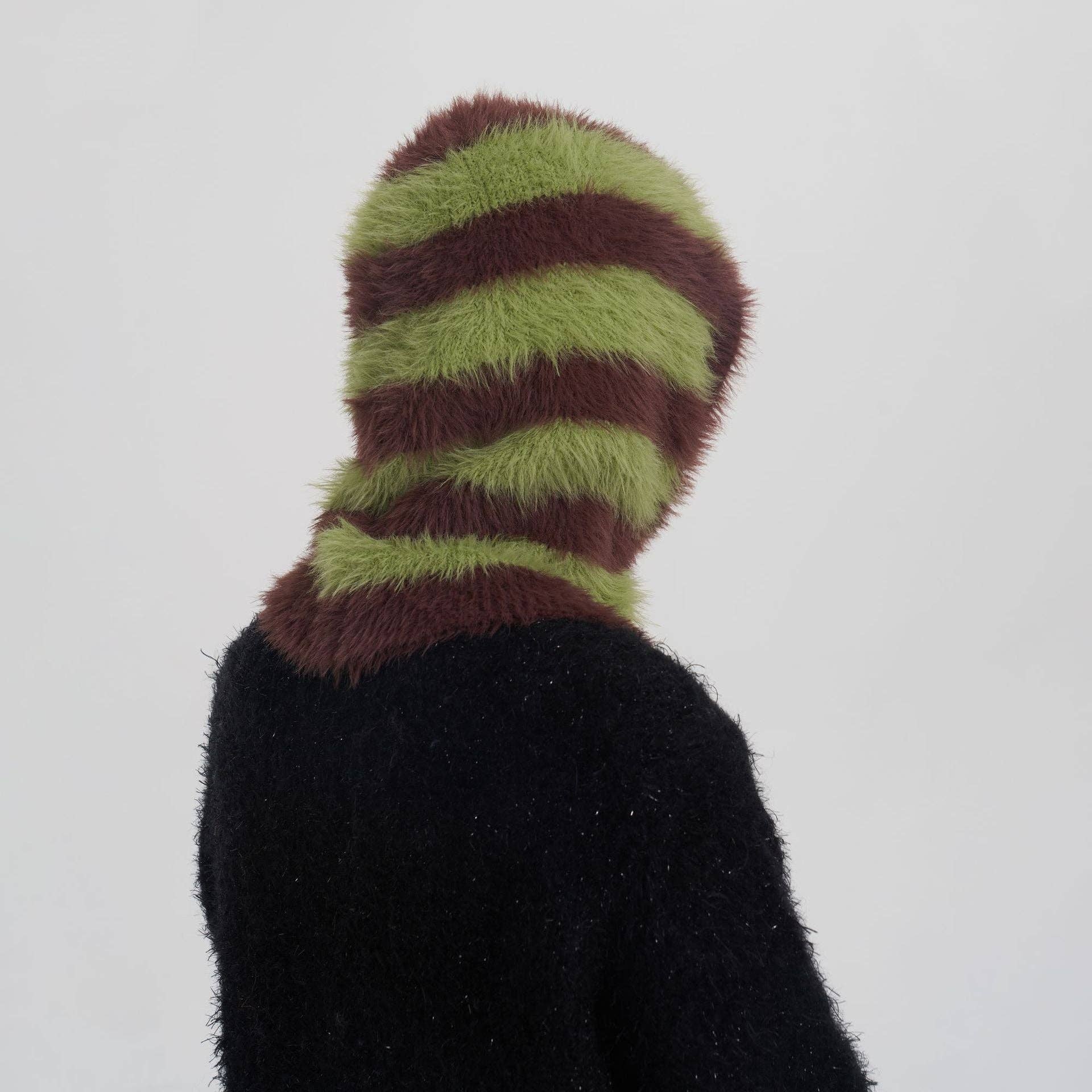 Striped Balaclava, Green