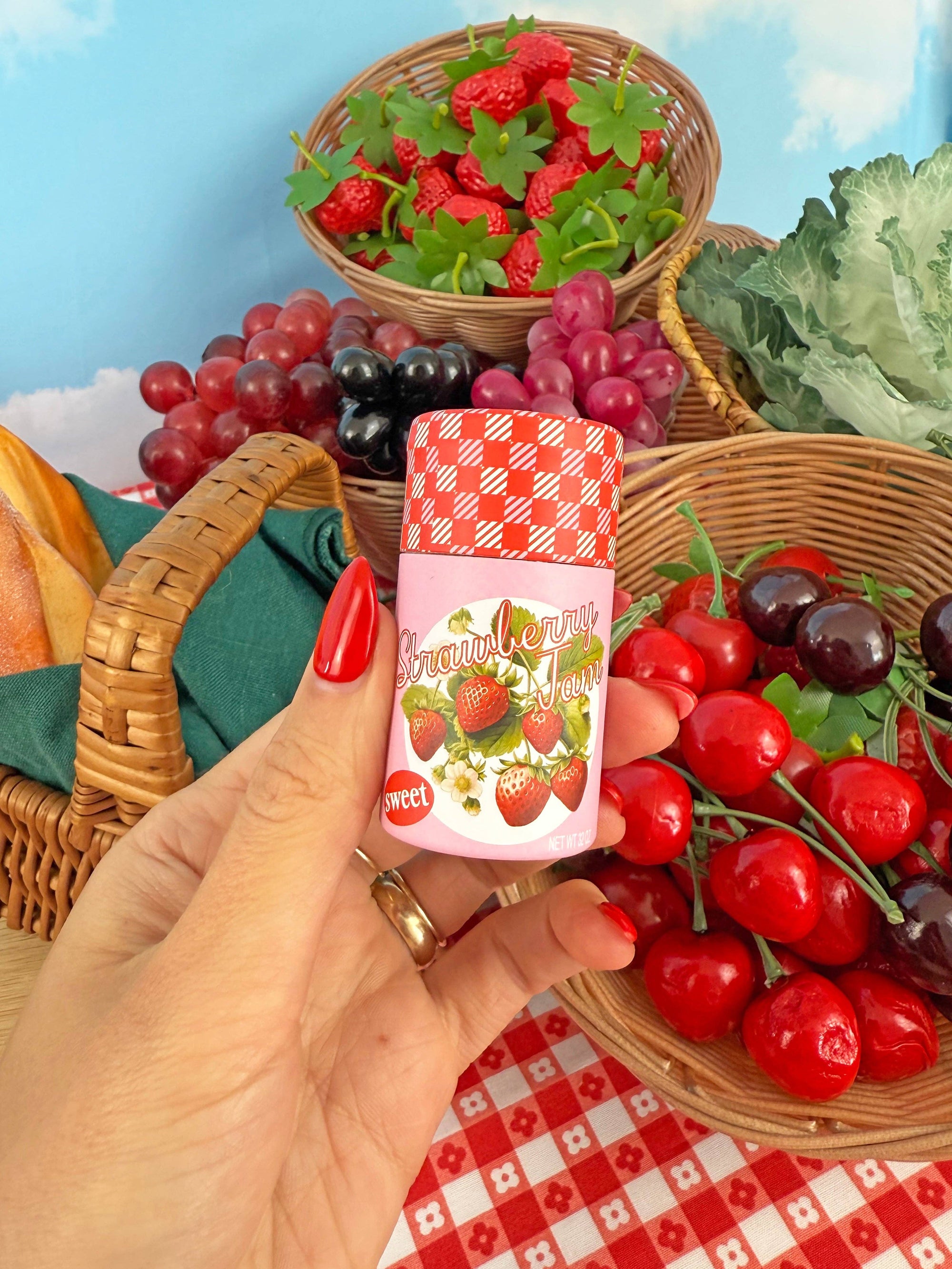 Strawberry Jam Match Jar