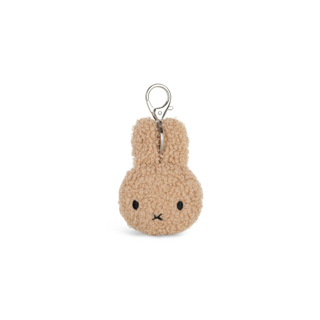 Miffy Flat Keychain, Teddy Beige