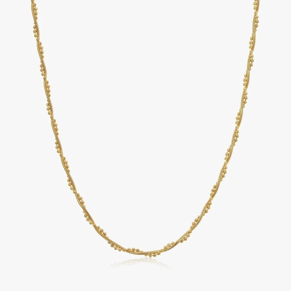 Bella Twisted Necklace, Gold