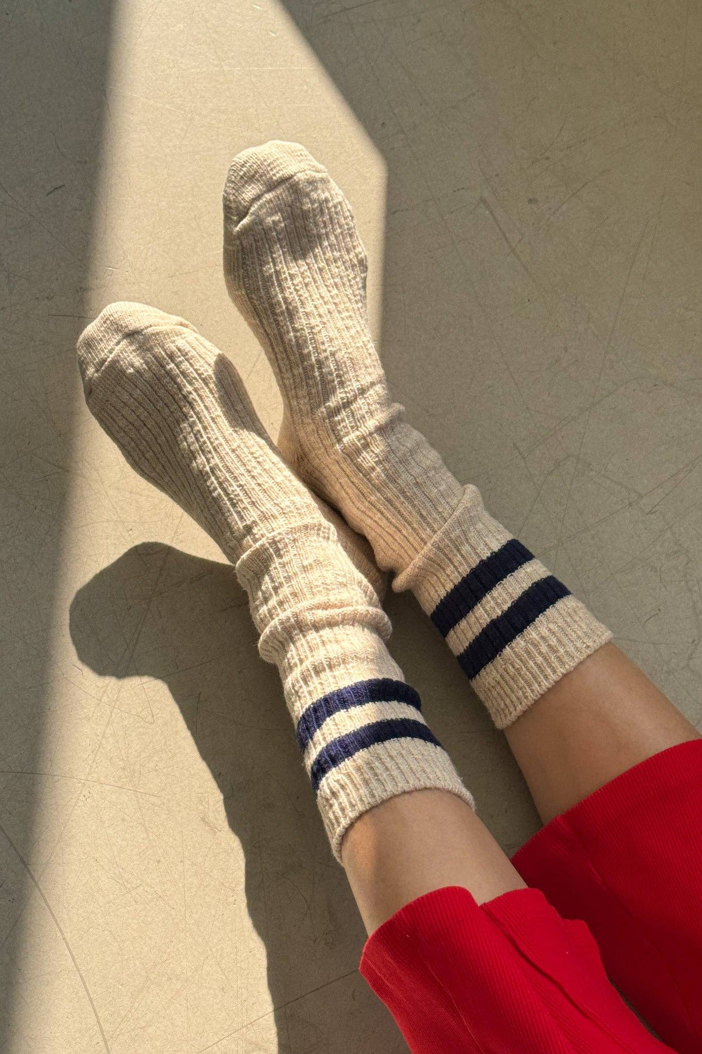 Cottage Varsity Socks, Green Varsity