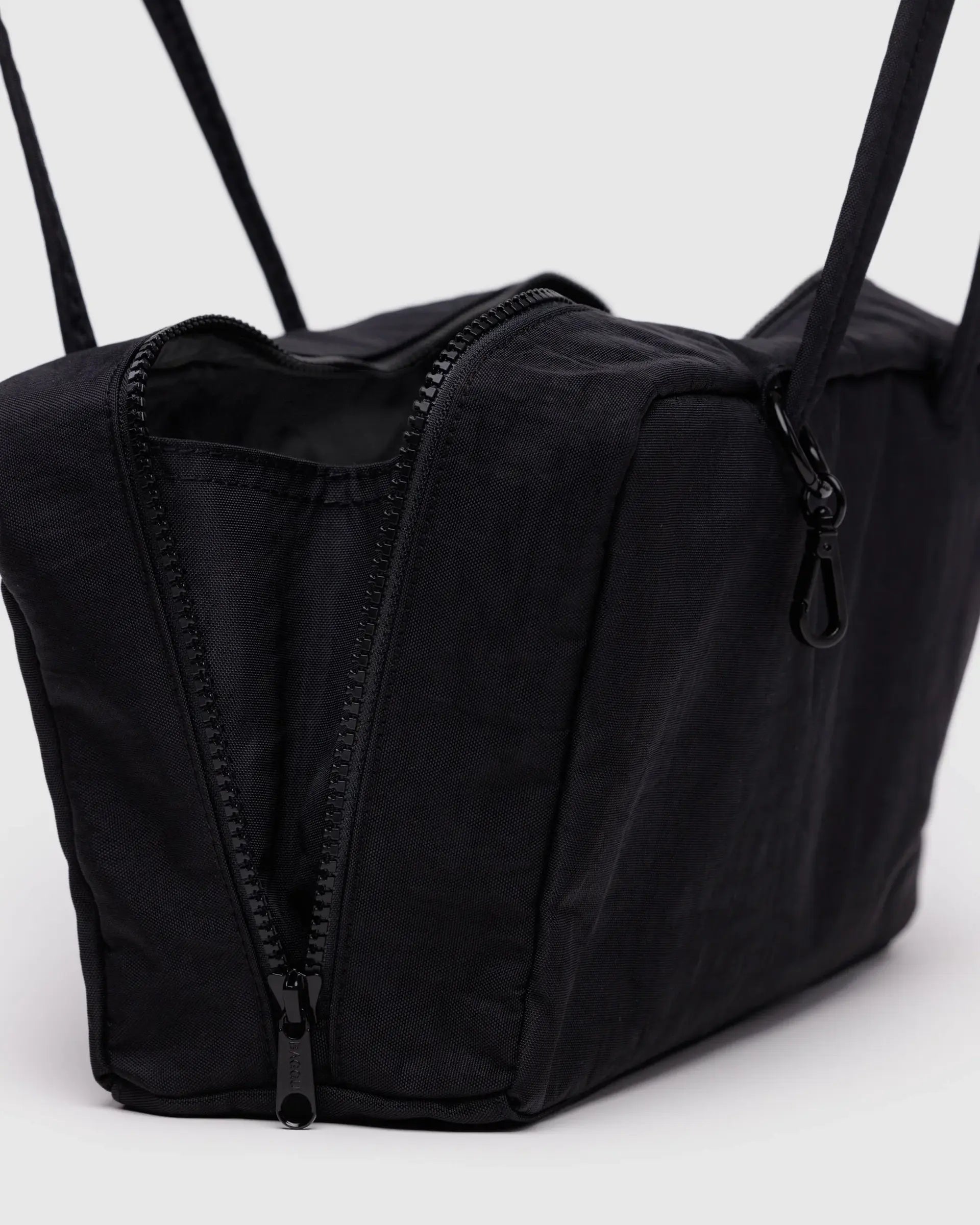 Nylon Bowler Bag, Black