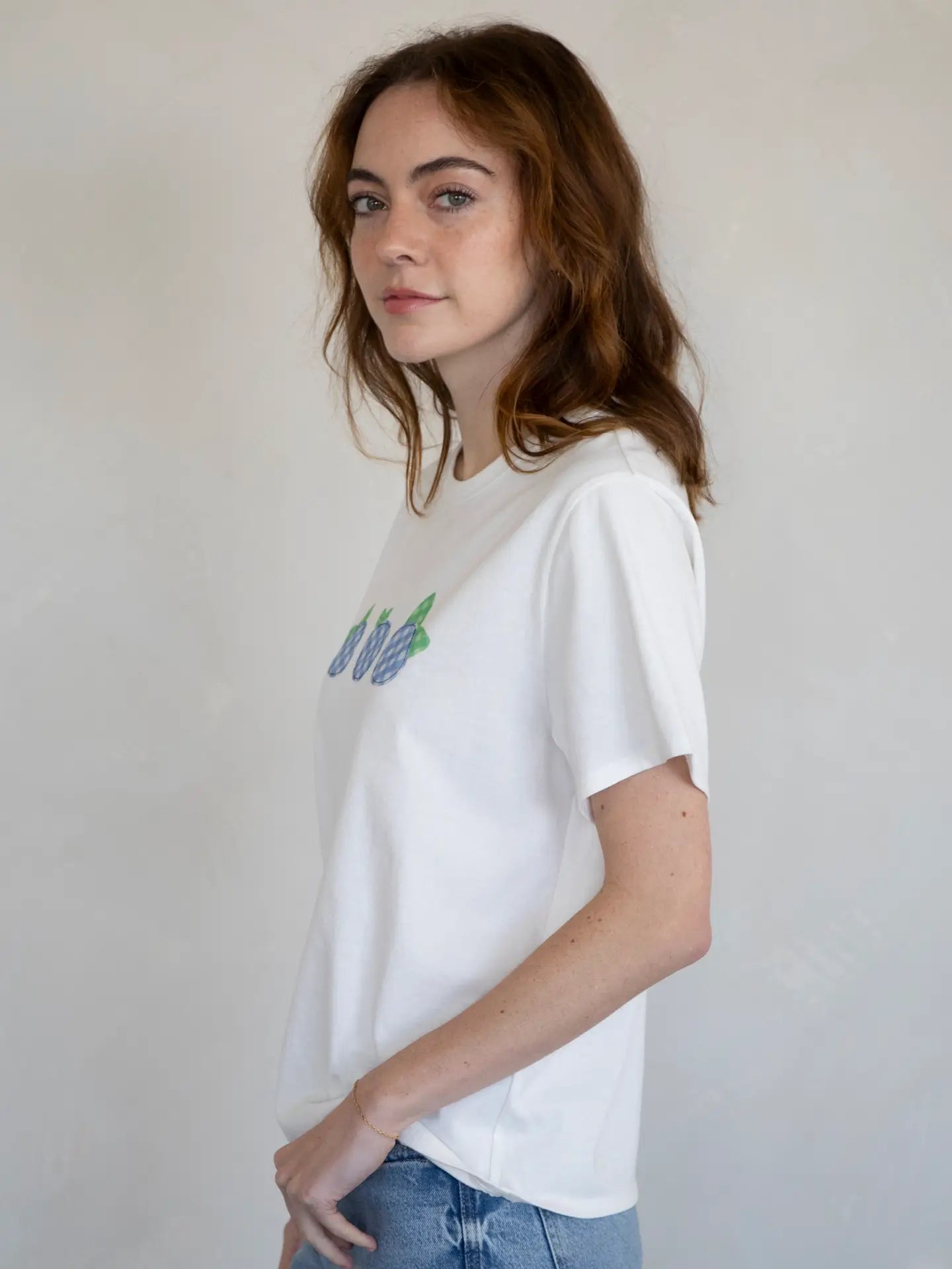 Blueberry Patchwork Tee