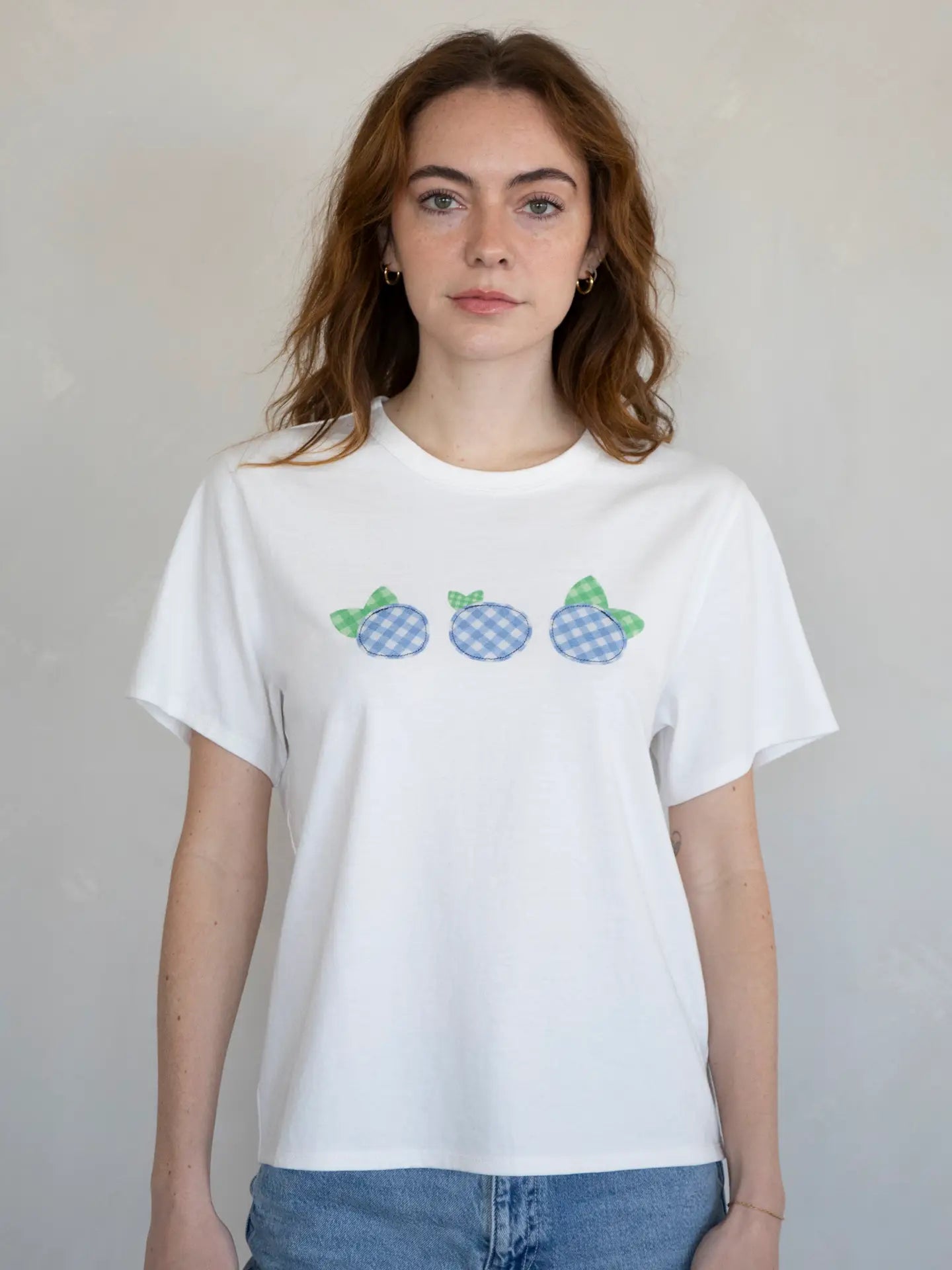 Blueberry Patchwork Tee