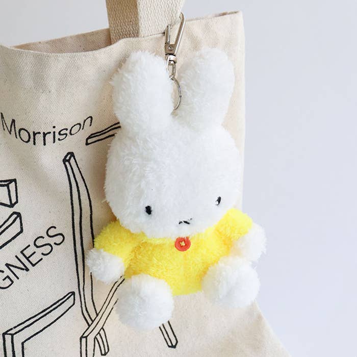 Miffy & Friends Fluffy Keychain, Yellow