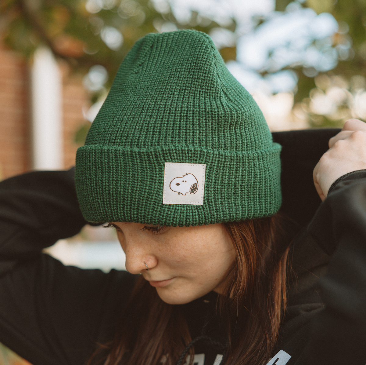 Snoopy Beanie, Green