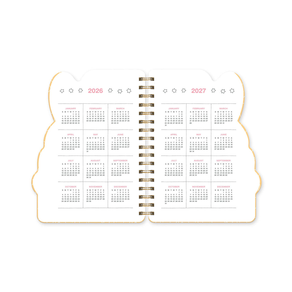 2027 Miffy A Year in Color Die-Cut Weekly Planner