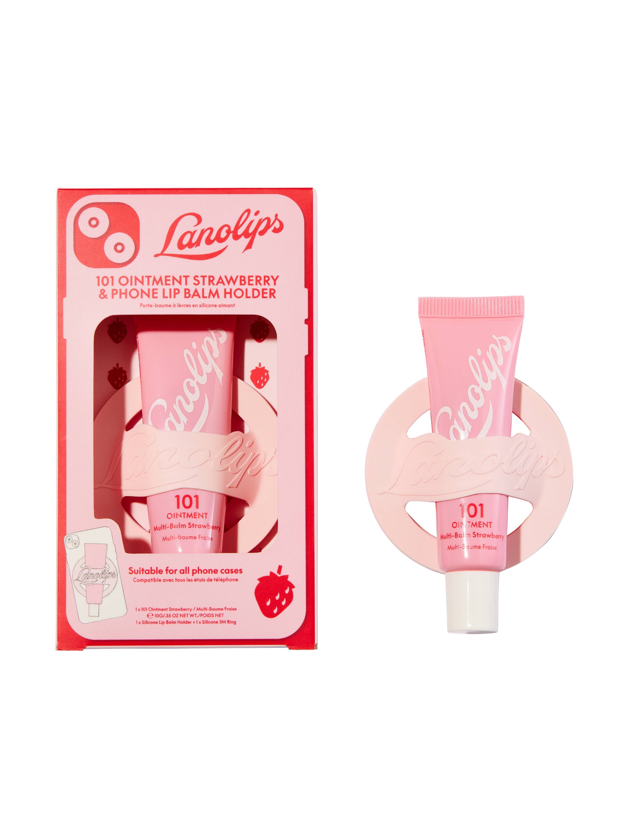 101 Ointment Strawberry & Phone Lip Balm Holder
