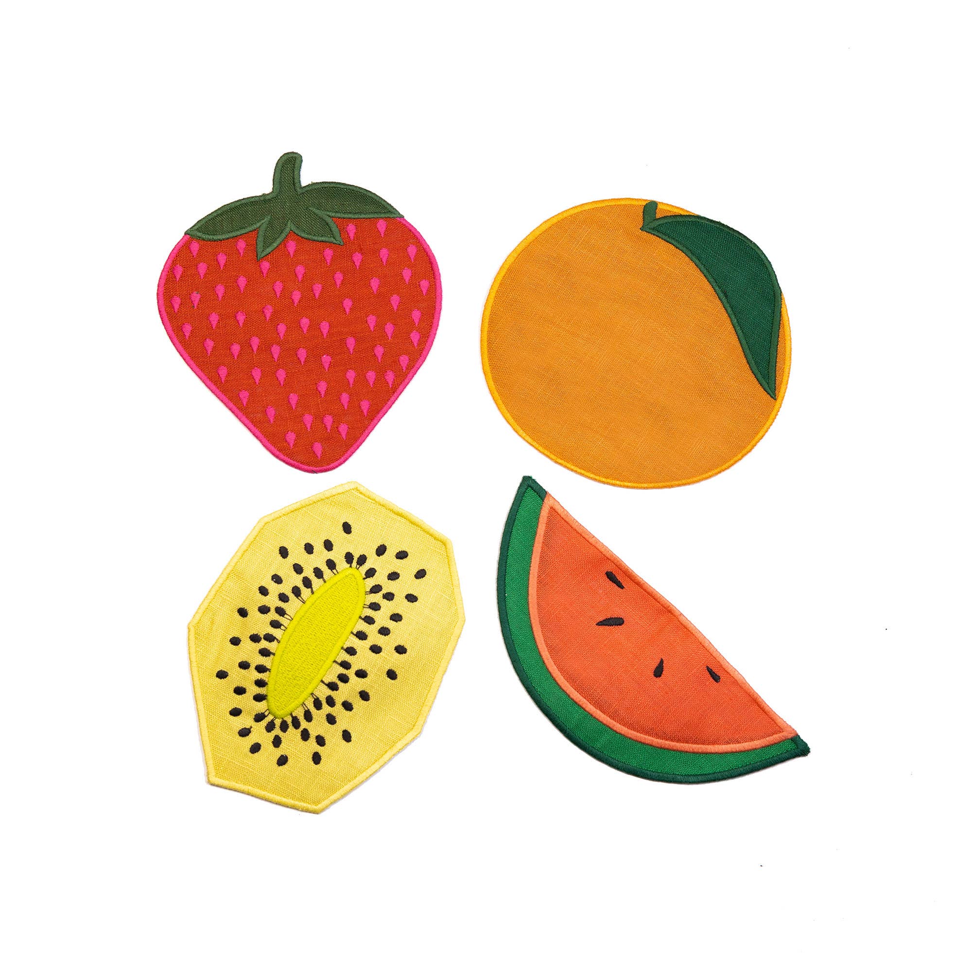 Fruit Salad Cocktail Napkins, Set Of 4