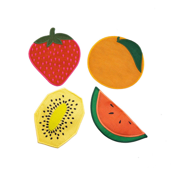 Fruit Salad Cocktail Napkins, Set Of 4