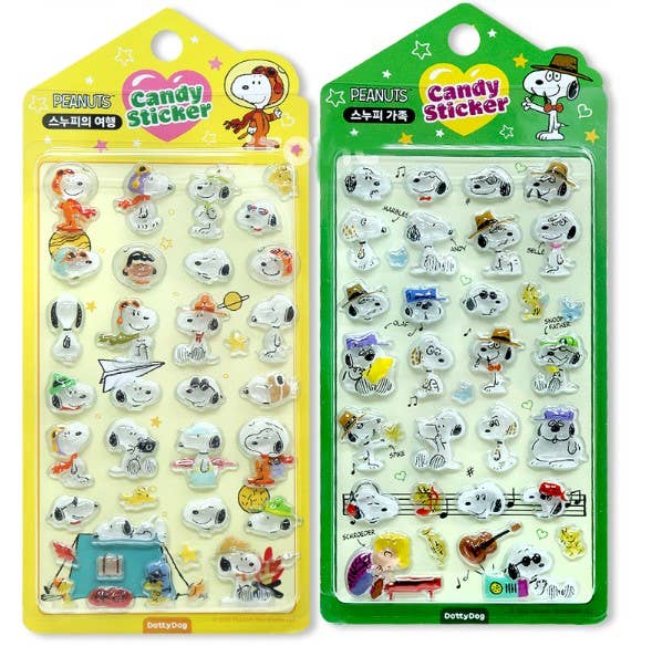 Snoopy Candy Jelly 3D Deco Sticker Sheet