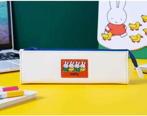 Miffy Patch Pencil Pouch Case, White