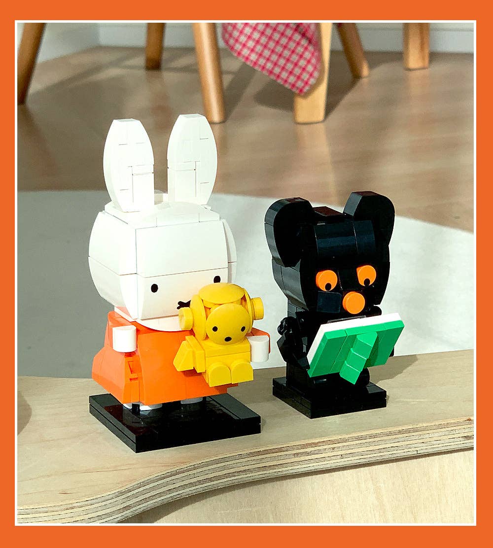 Miffy Brick Figure with Teddy