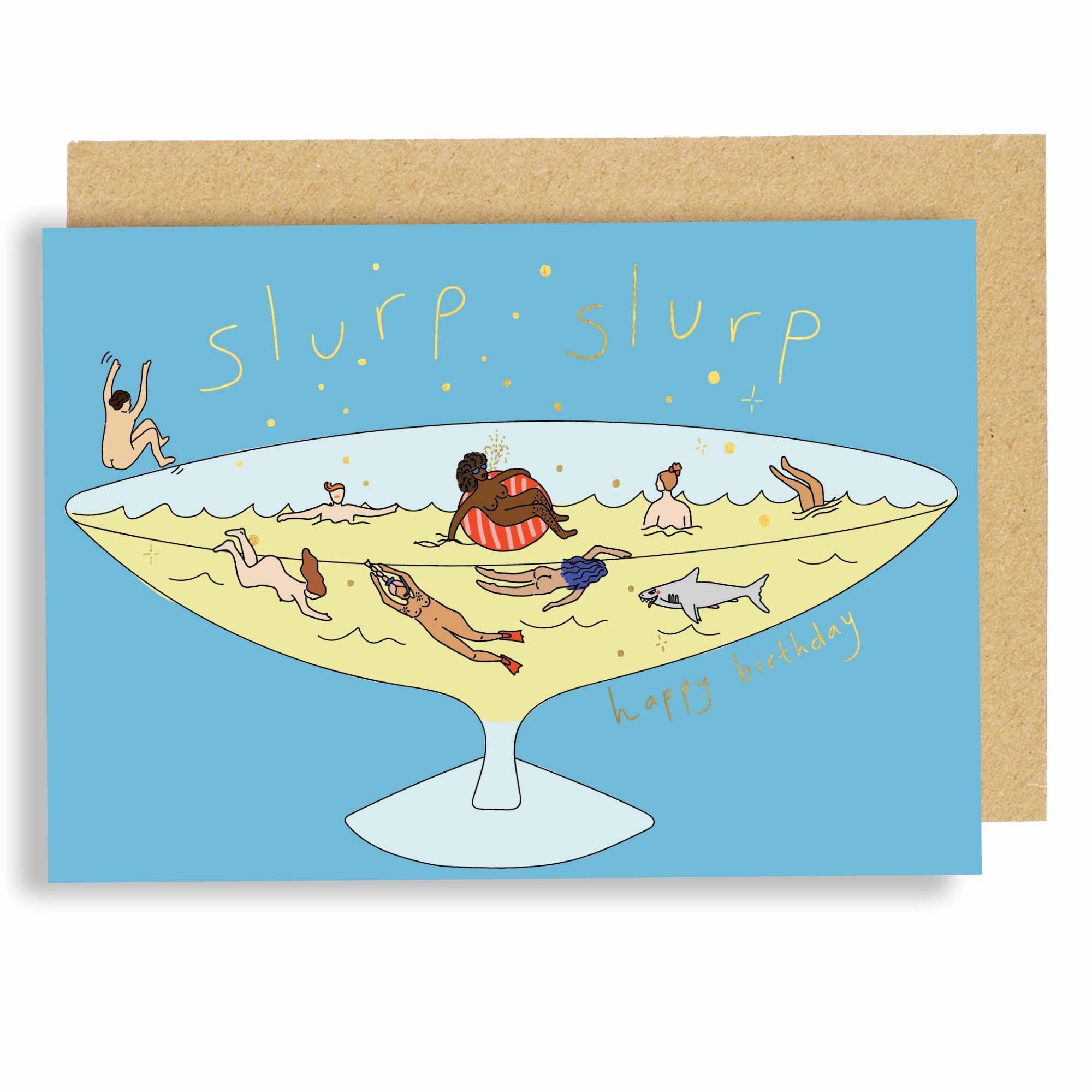Slurp Slurp Birthday Card