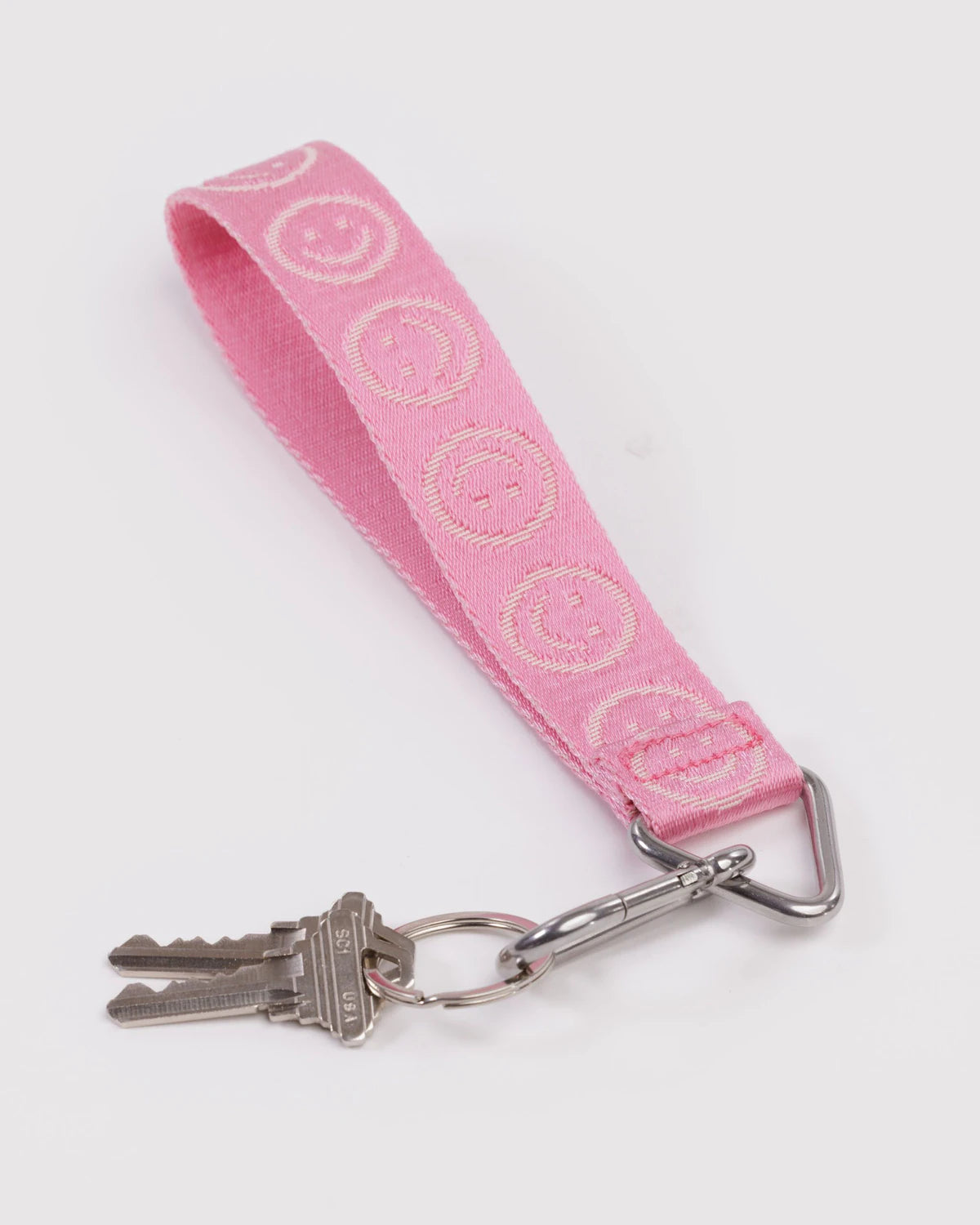 Logo Keychain, Pink Happy