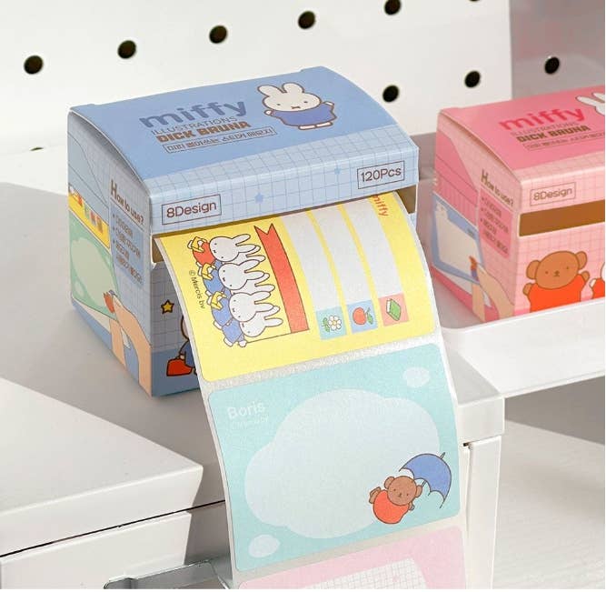 Miffy Pull-Out Sticky Memo Notes, 120 Sheets