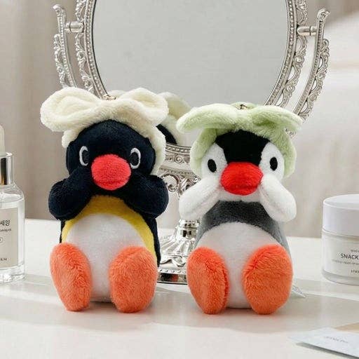 Pingu Headband Plush Keychain Bag Charm