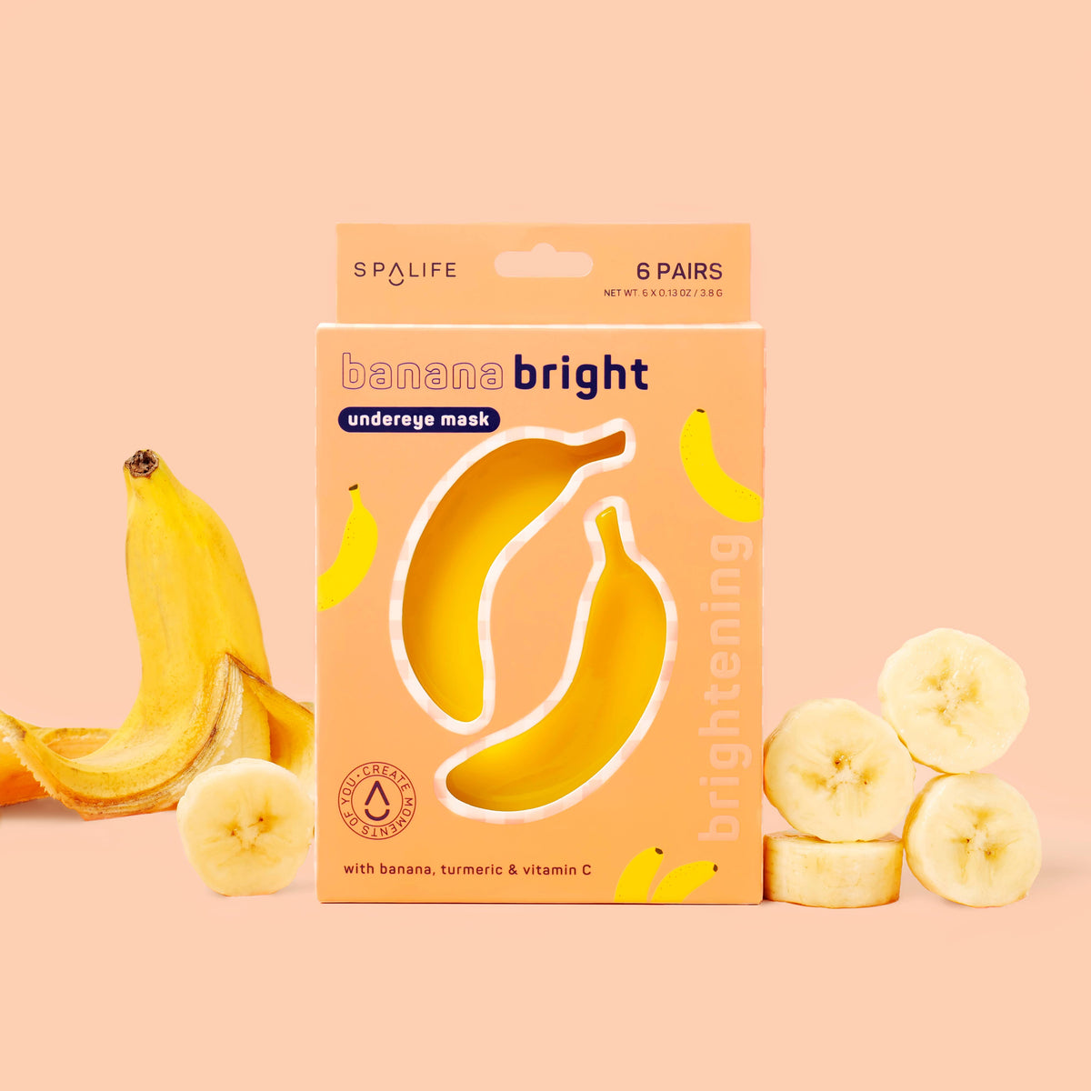 Banana Hydrogel Undereye Patches, 10 Pack