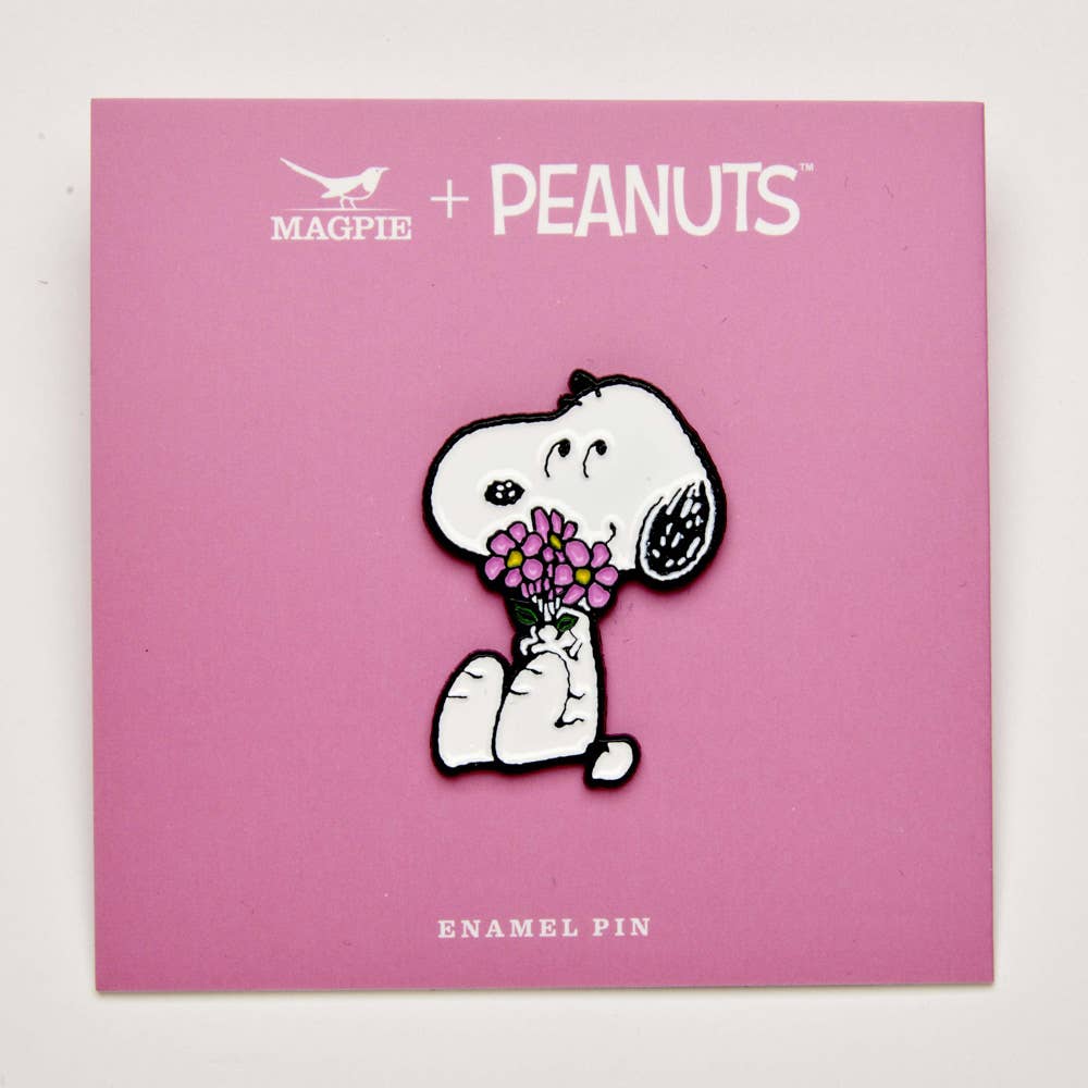 Snoopy Pin, Flowers