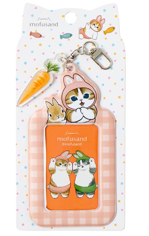Mofusand Photo Card Multi Keyring, Rabbit