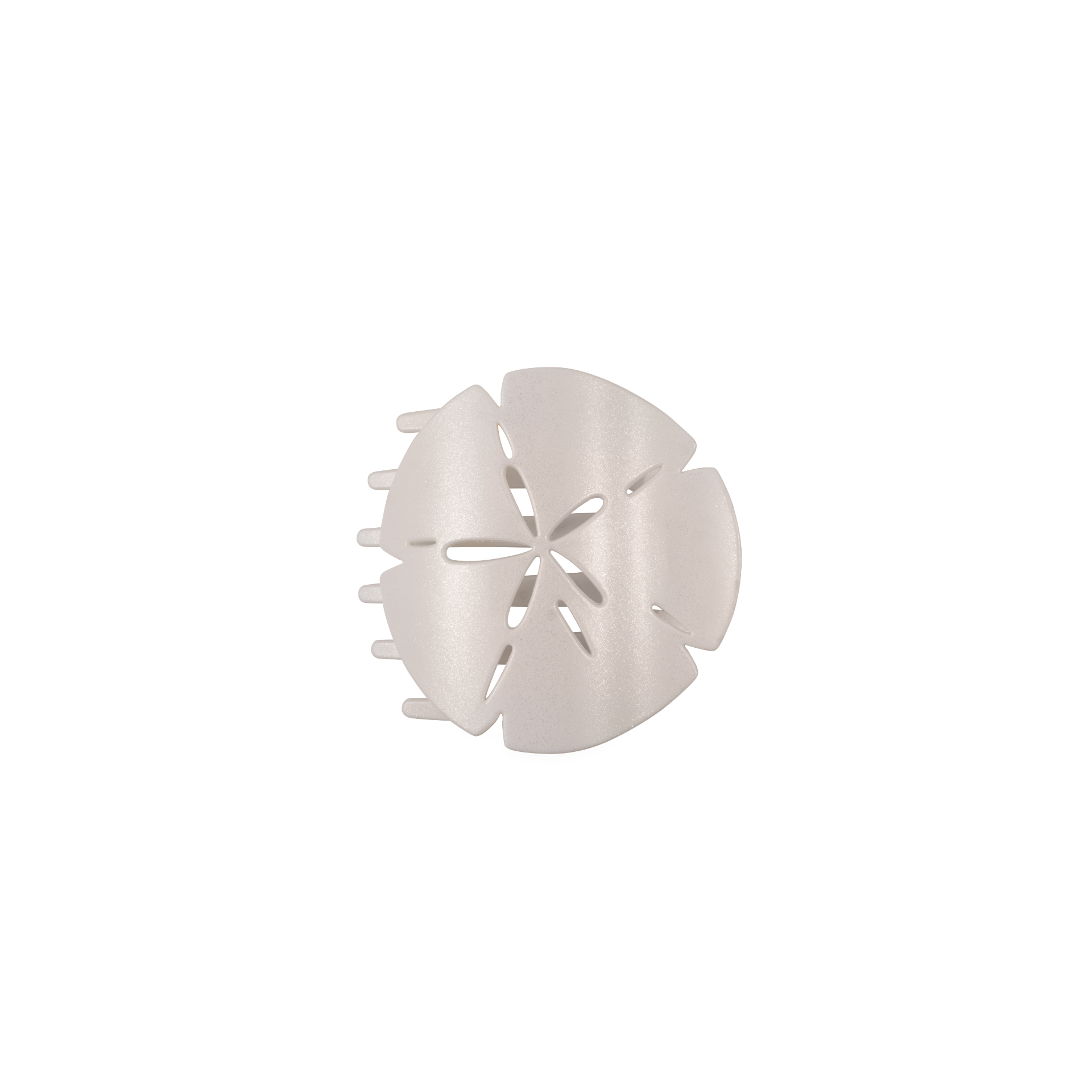 Sand Dollar, Small, Flat Shape Hair Clip