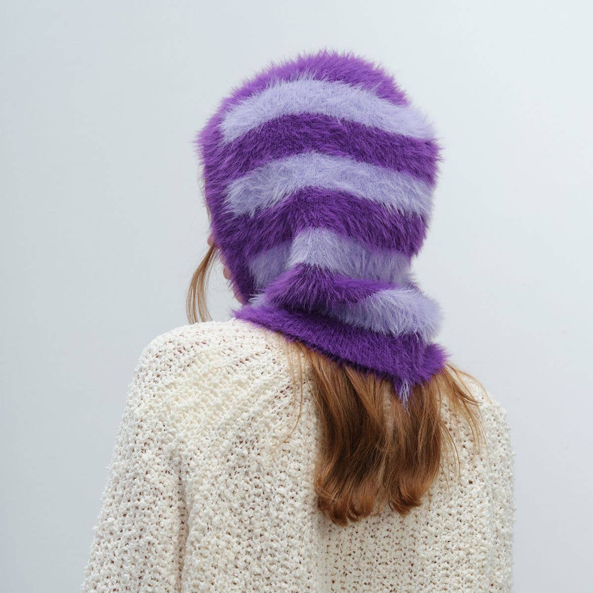 Striped Balaclava, Light Purple