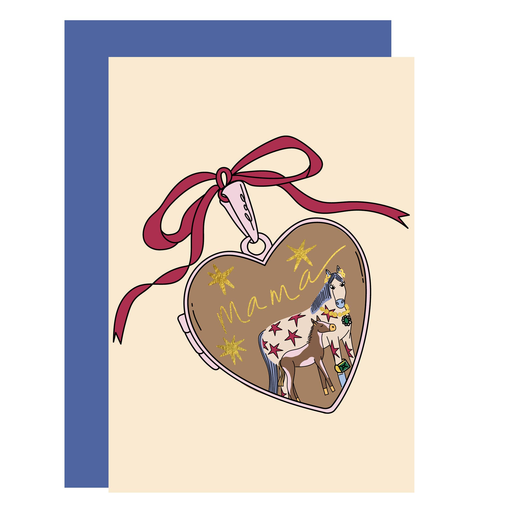 Mama locket Mother's Day Card