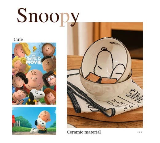 Snoopy Ceramic Bowl