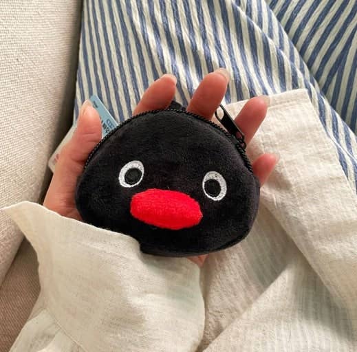 Pingu Mini Plush Pouch Keychain