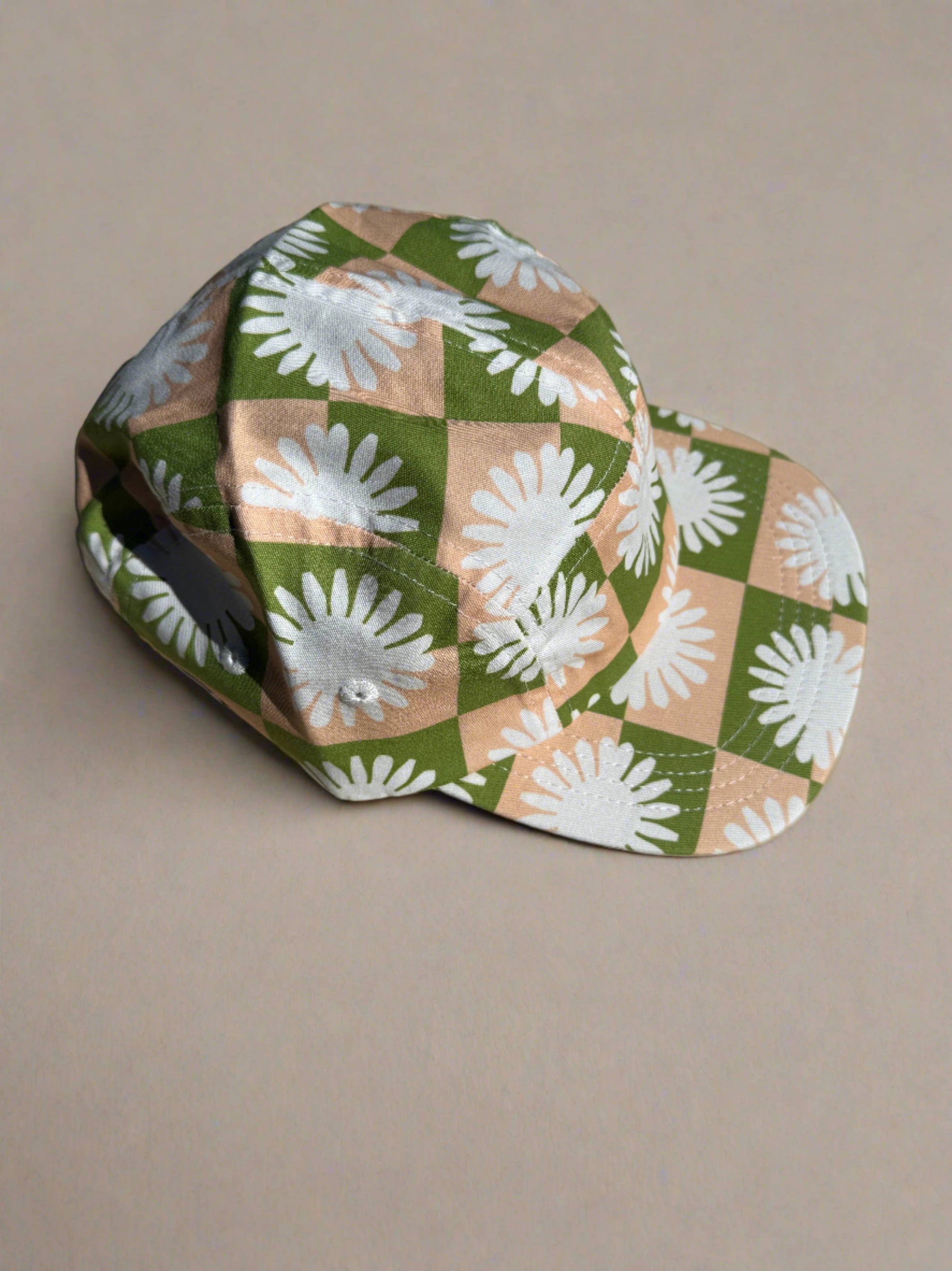 Five-Panel Hat, The Floral Check