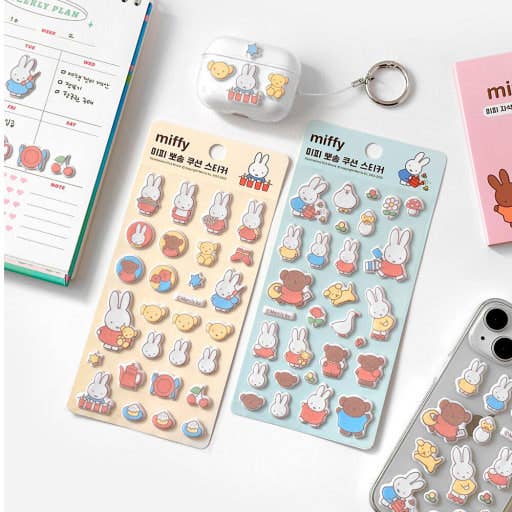 Miffy Puffy Deco Stickers, Matte