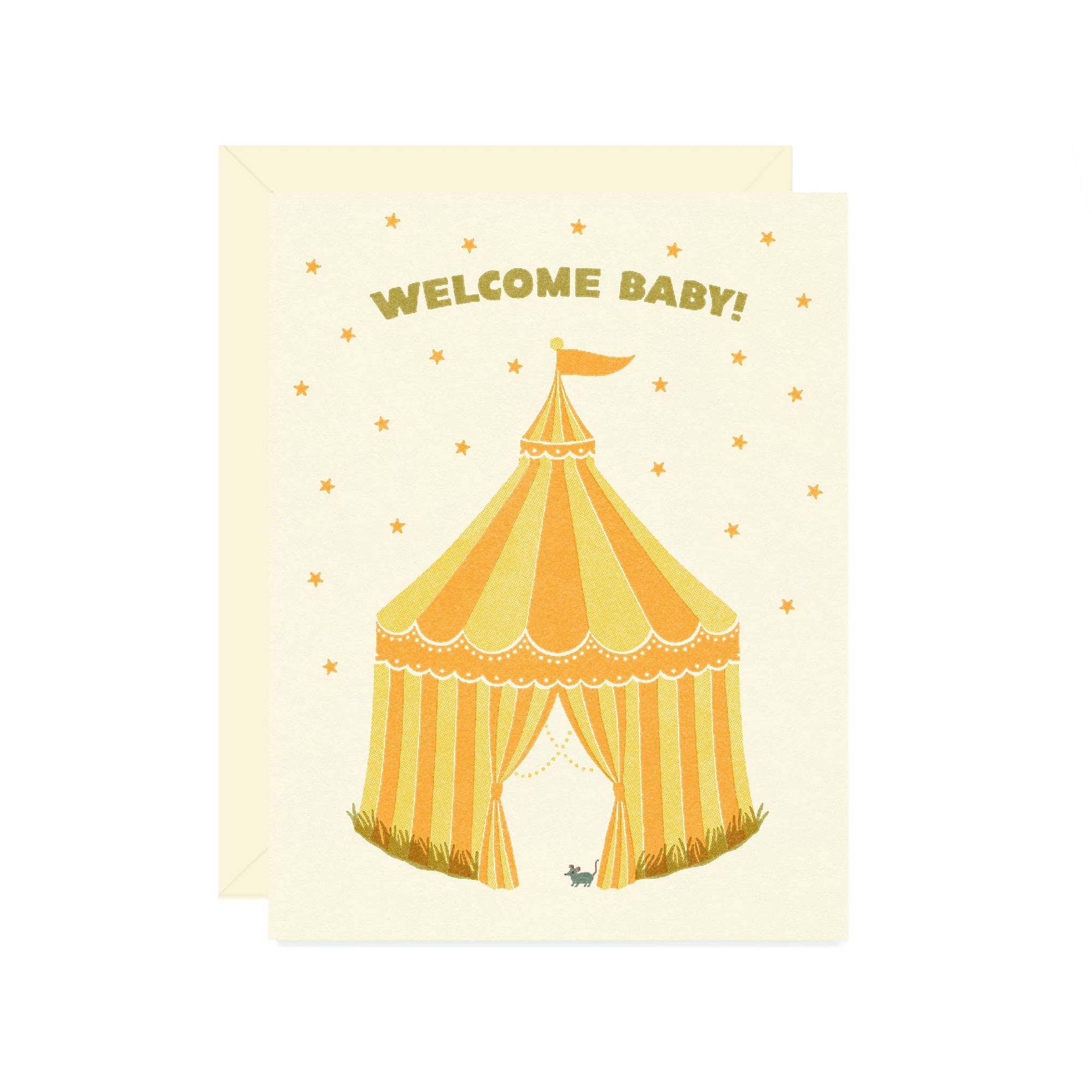 Circus Tent Baby Card