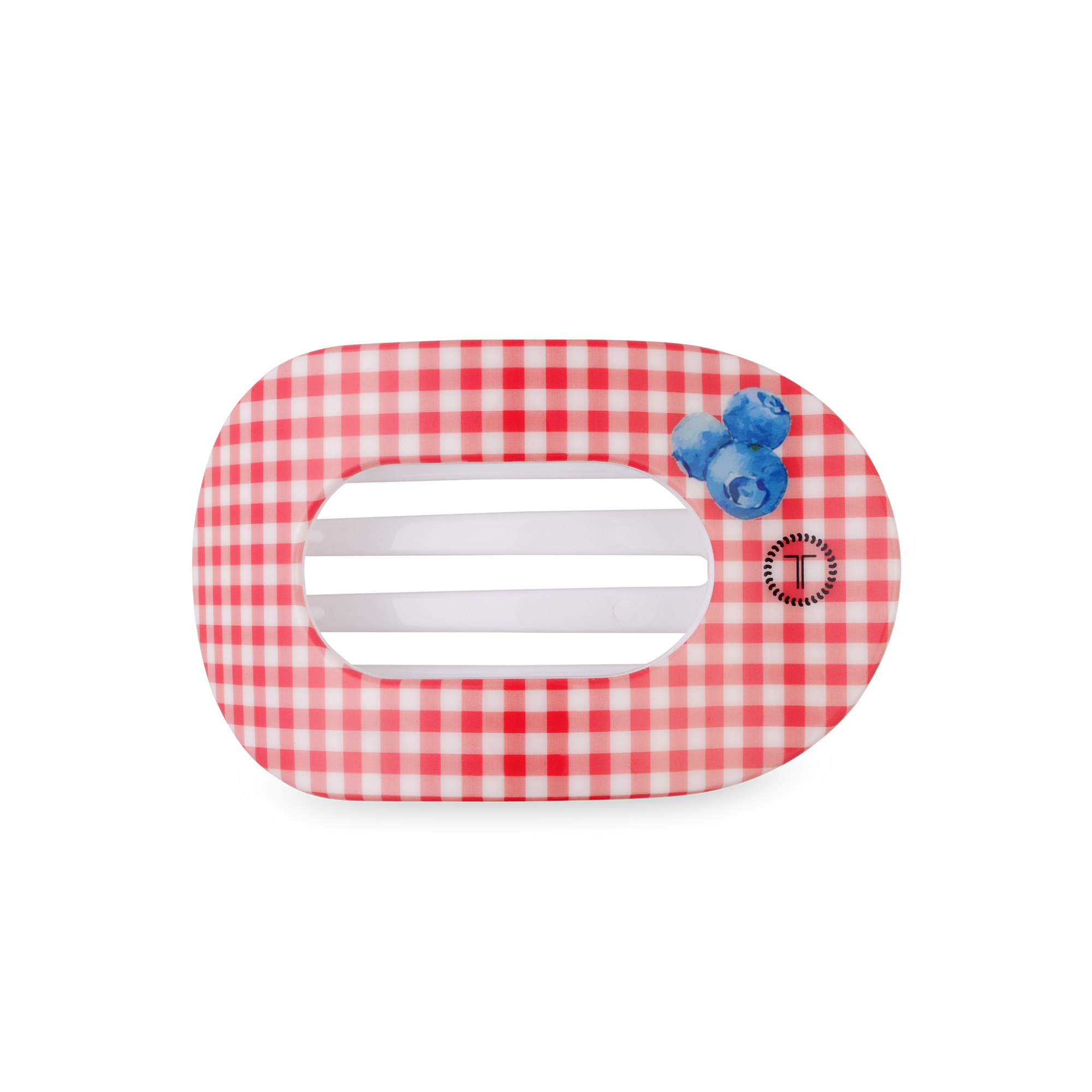Blueberry Farms, Medium, Flat Round Hair Clip