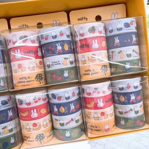 Miffy Sweet Fruit Deco Masking Tape Set, 8Pcs