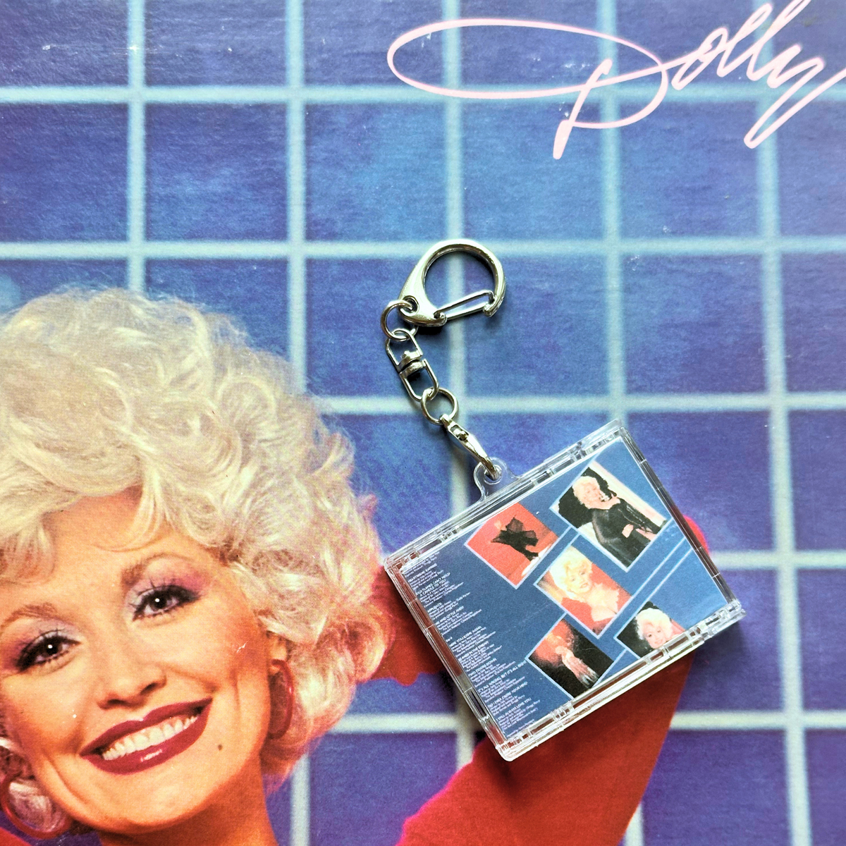 'Hit Clips' Mini CD Case Keychain, Dolly Greatest Hits, 9 to 5