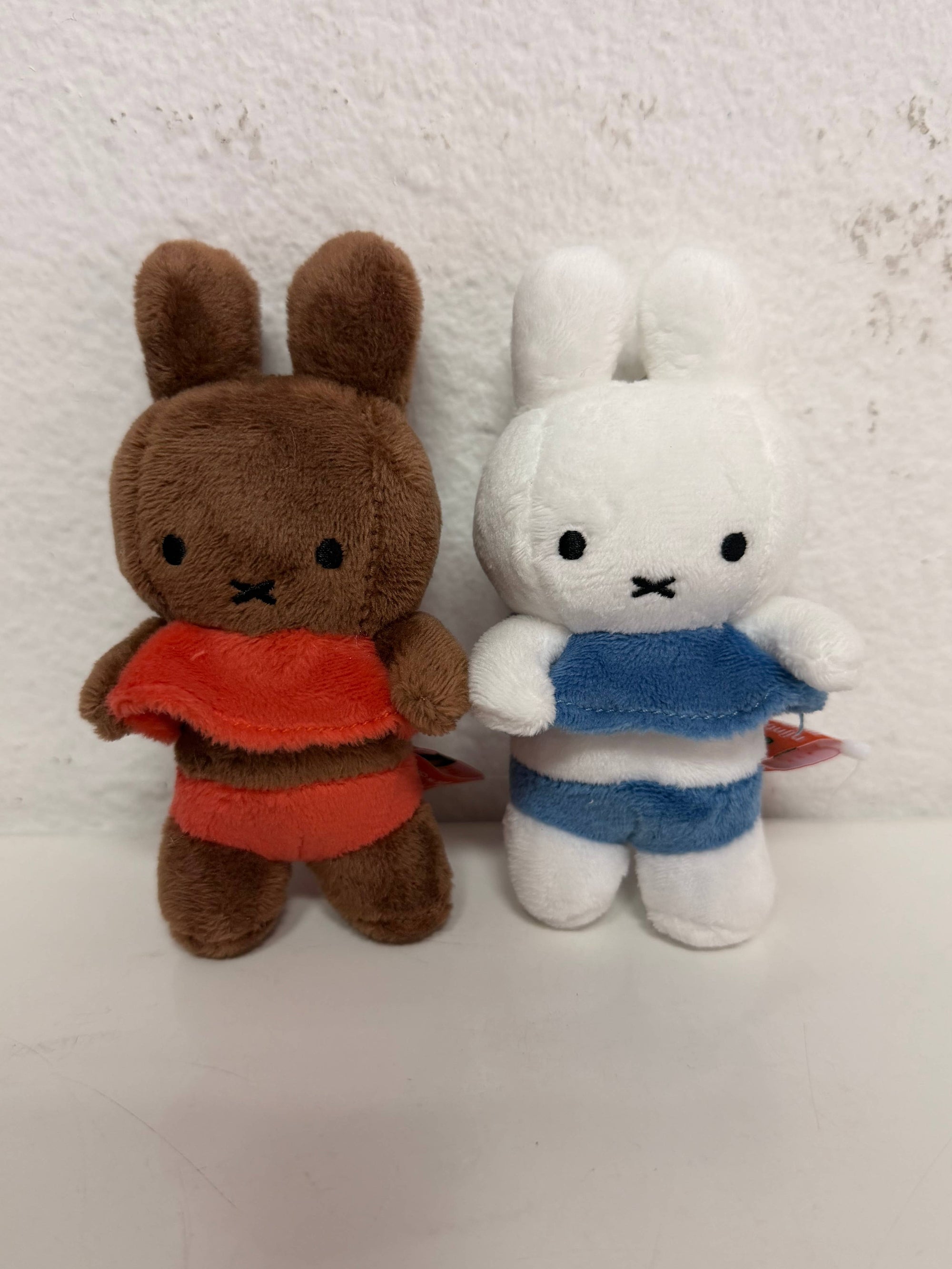 Miffy Plush Bag Charm, Poppy Pig in Yellow Stripe Swim Dress