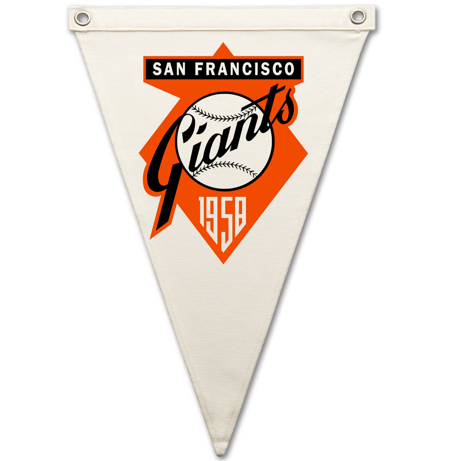 Vintage Giants Canvas Pennant