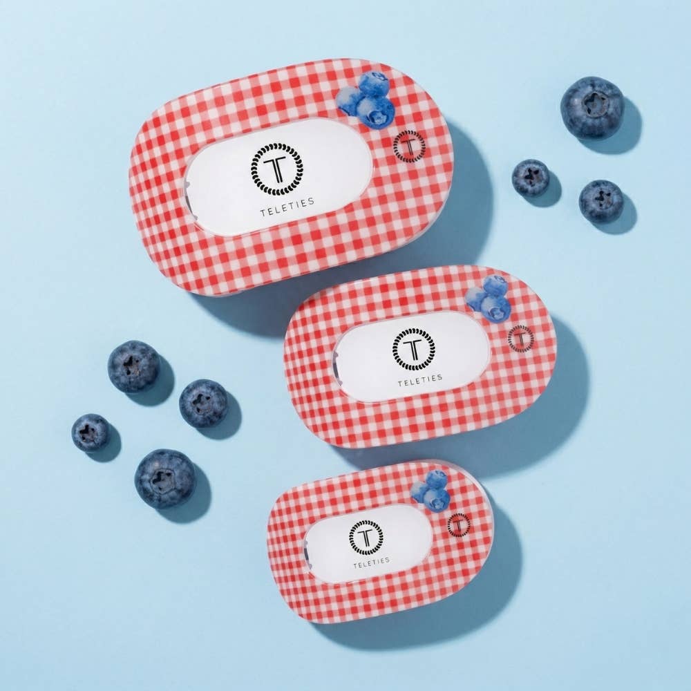 Blueberry Farms, Medium, Flat Round Hair Clip