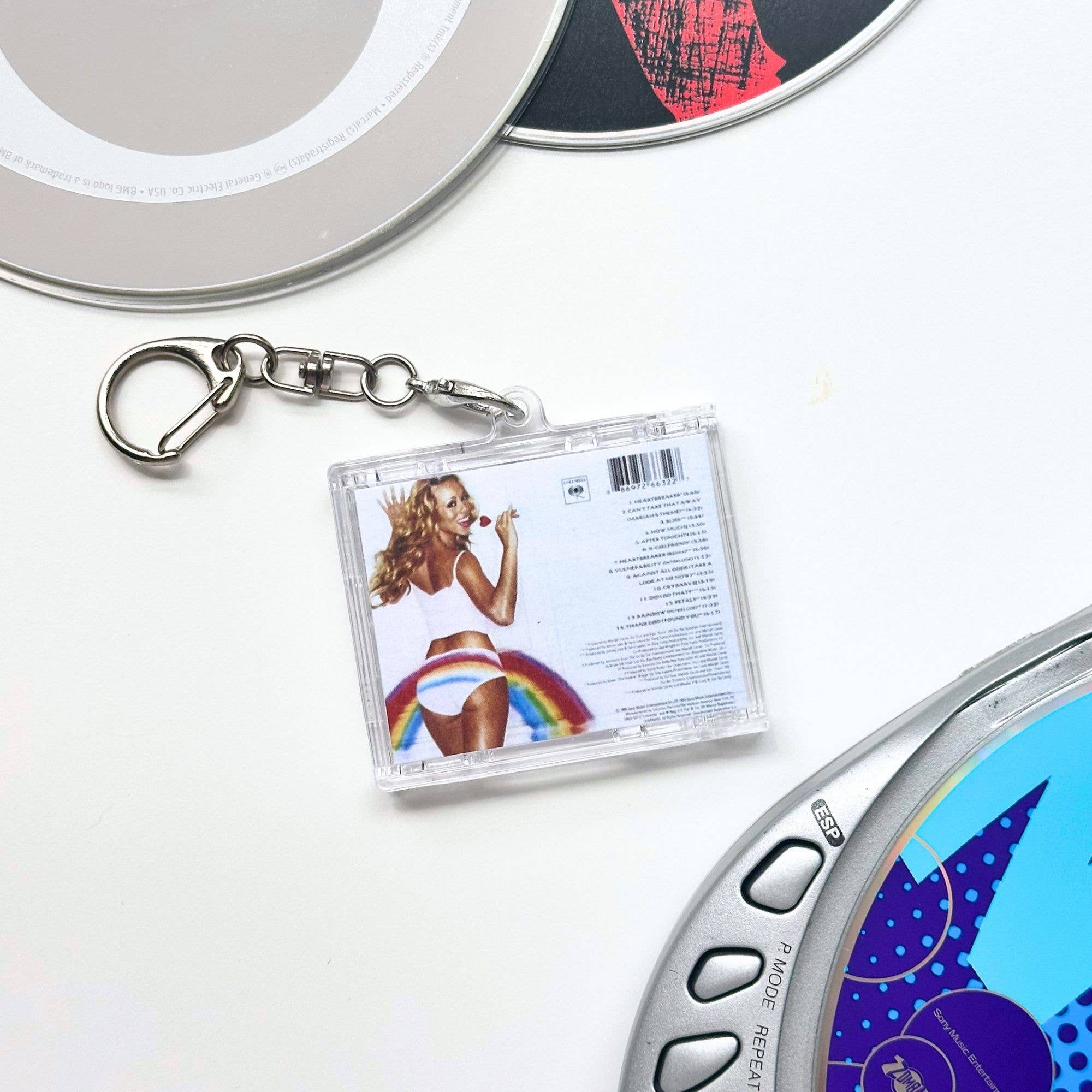 'Hit Clips' Mini CD Case Keychain, Mariah Carey, Heartbreaker