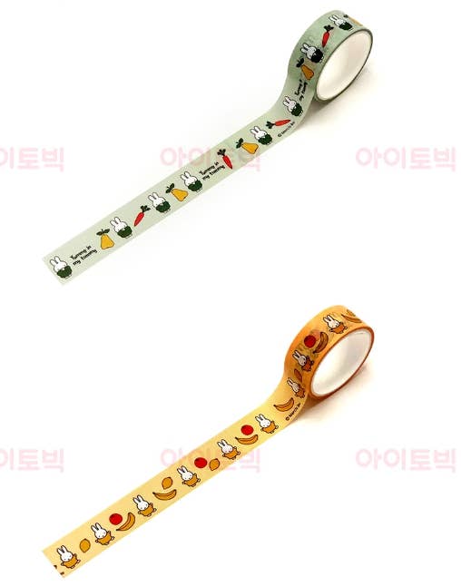 Miffy Sweet Fruit Deco Masking Tape Set, 8Pcs