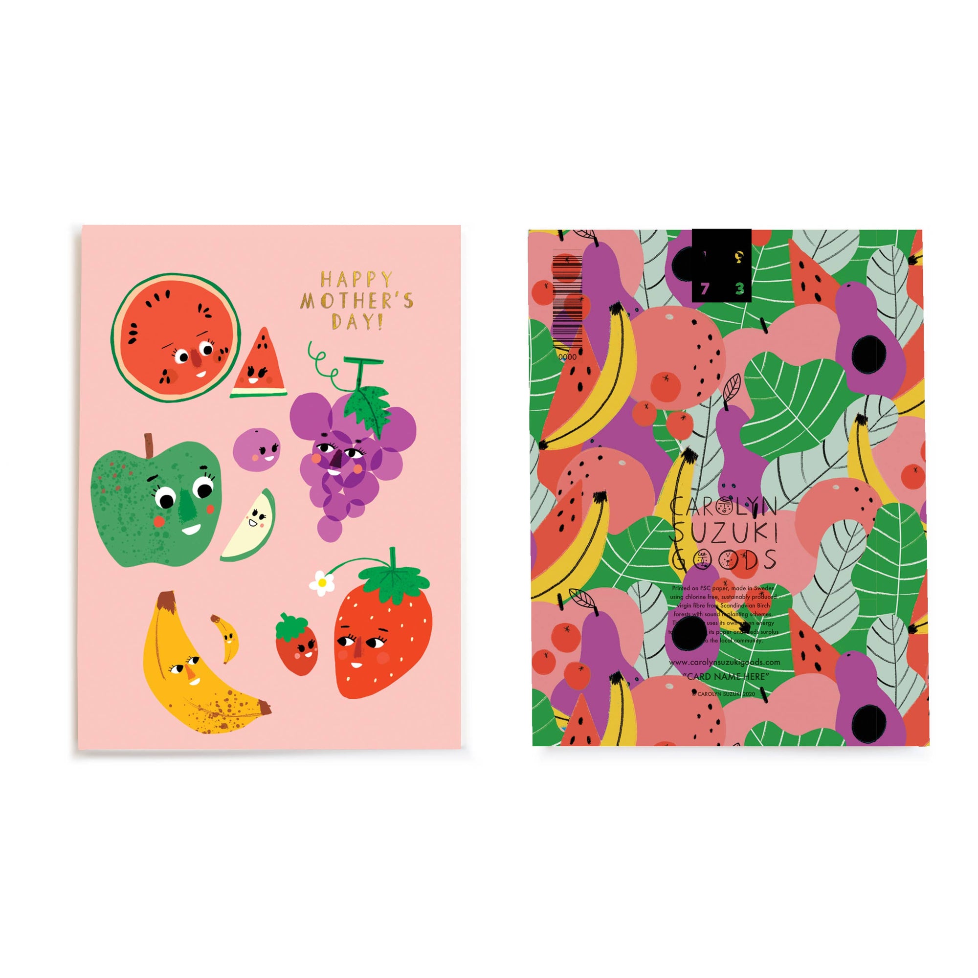 Fresh Fruit Mother's Day Card