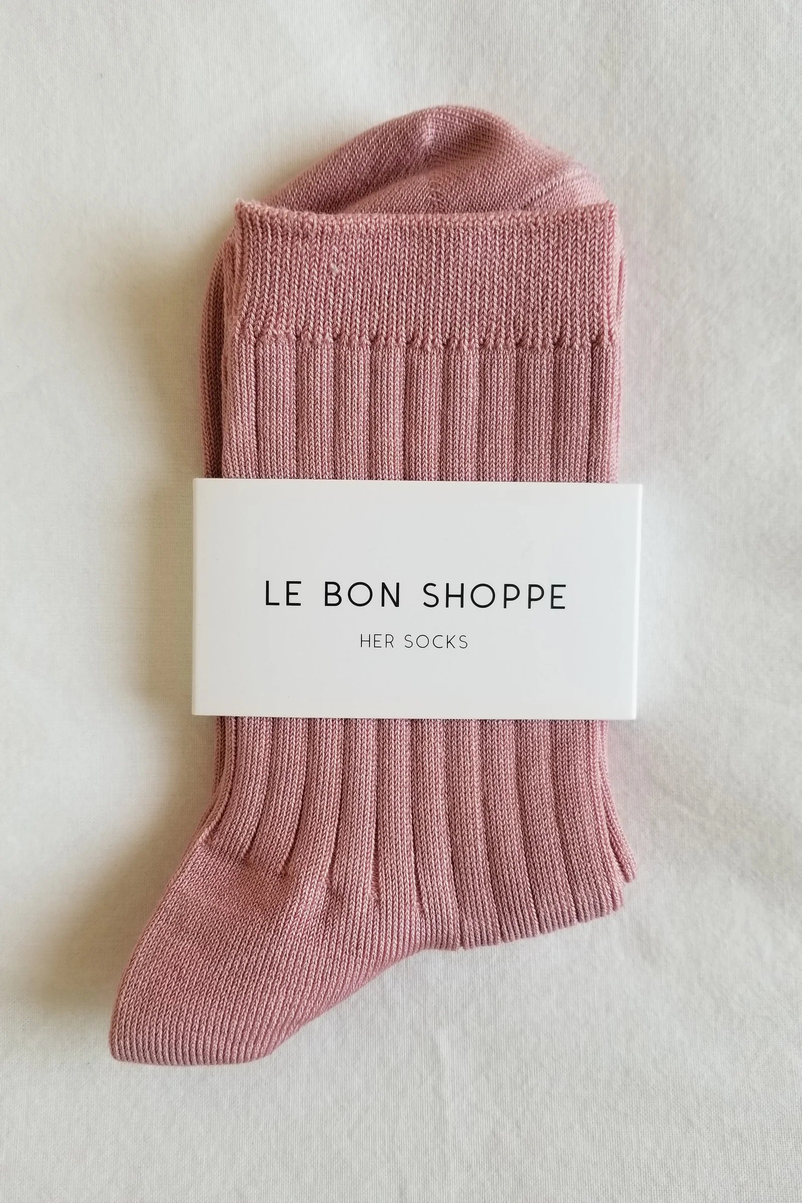 Her Socks, Desert Rose Ribbed
