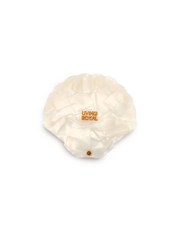 Folding Compact Mirror, Seashell