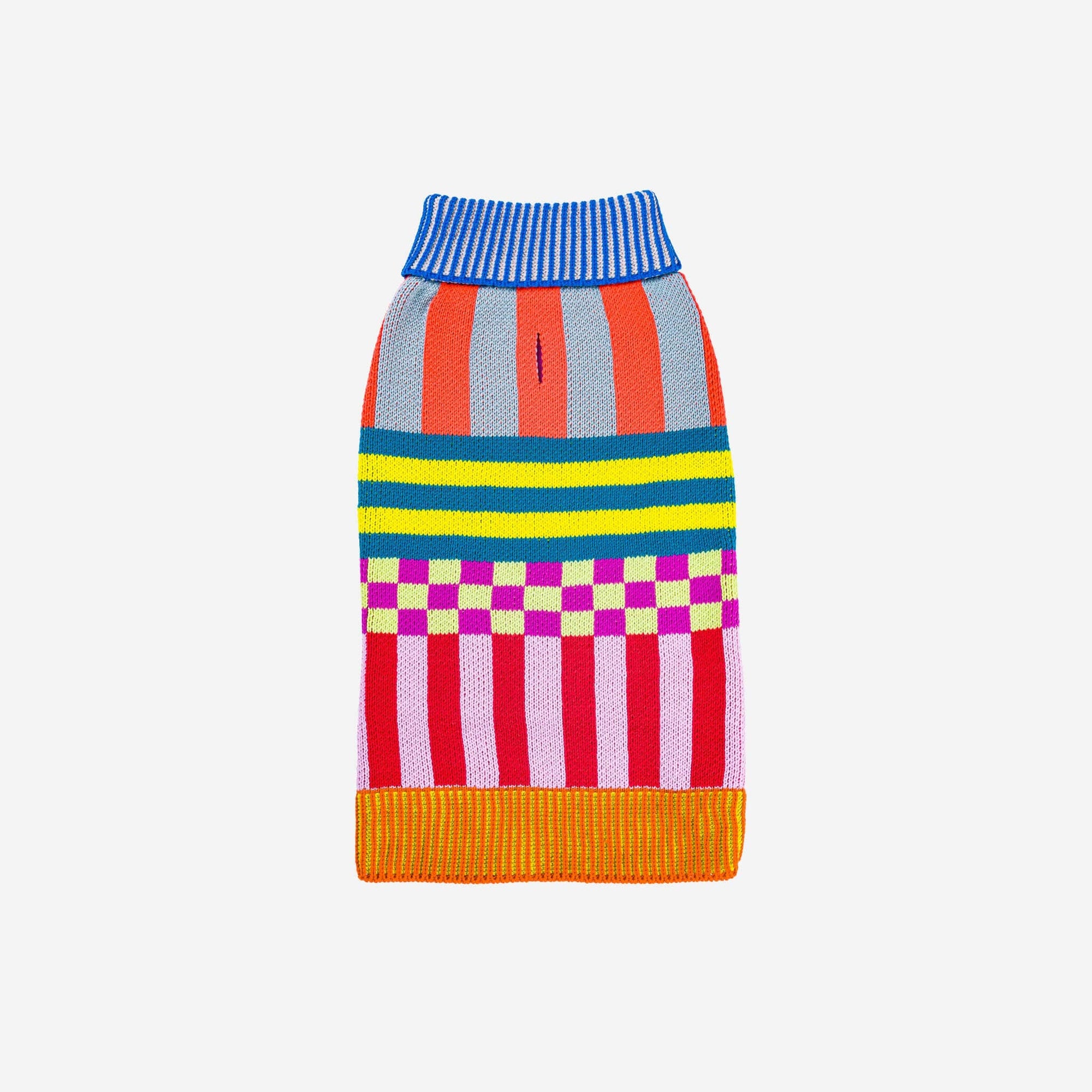 Pattern Patch Dog Sweater, Rainbow / M