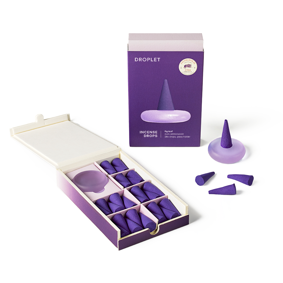 Fig Leaf Incense Drops, 26 Cones