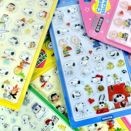 Snoopy Candy Jelly 3D Deco Sticker Sheet