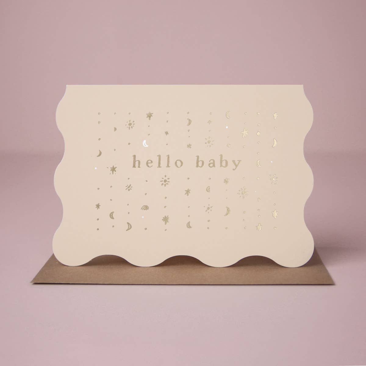 Stars Hello Baby Card