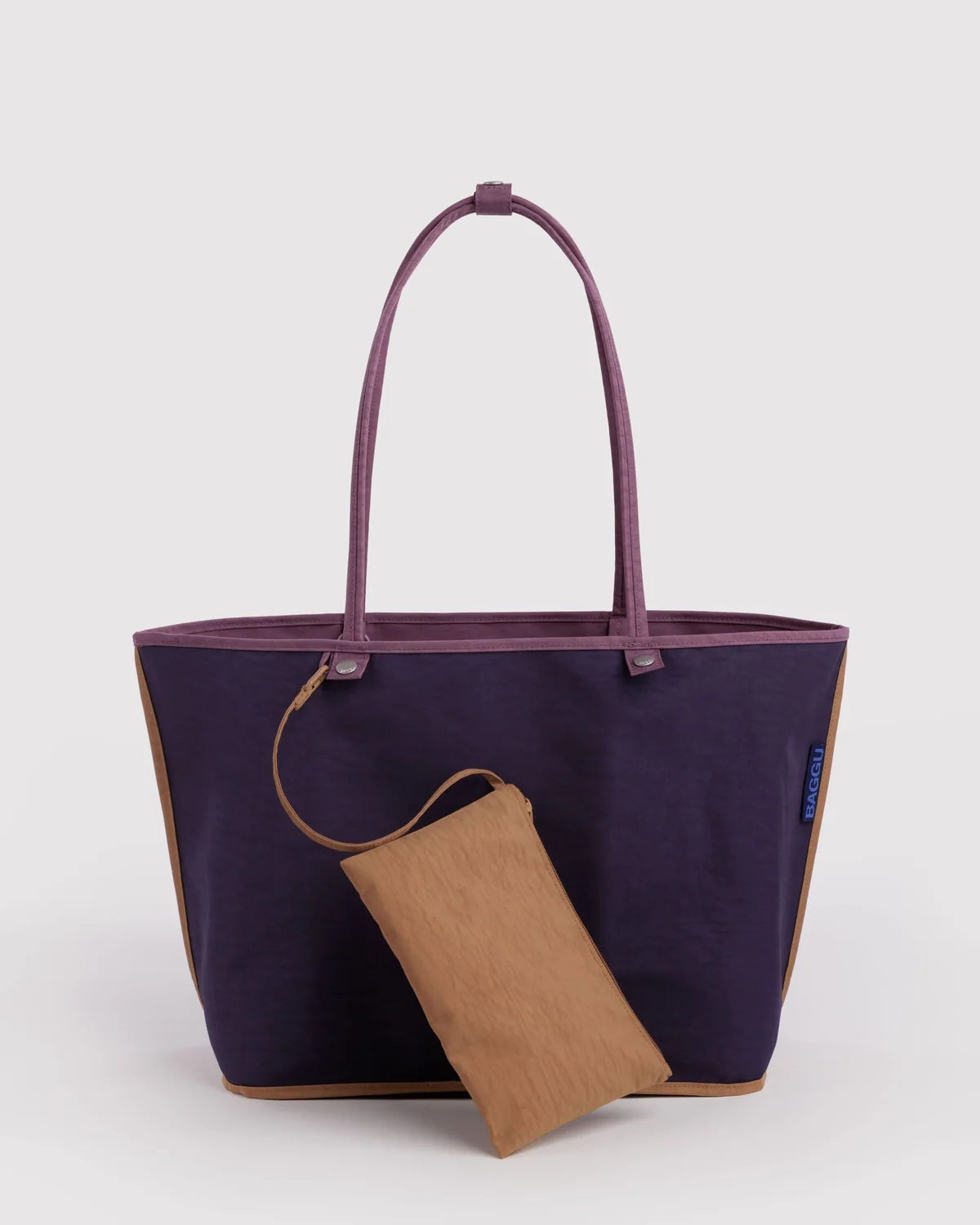 Large Nylon Reversible Tote, Wild Plum Mix