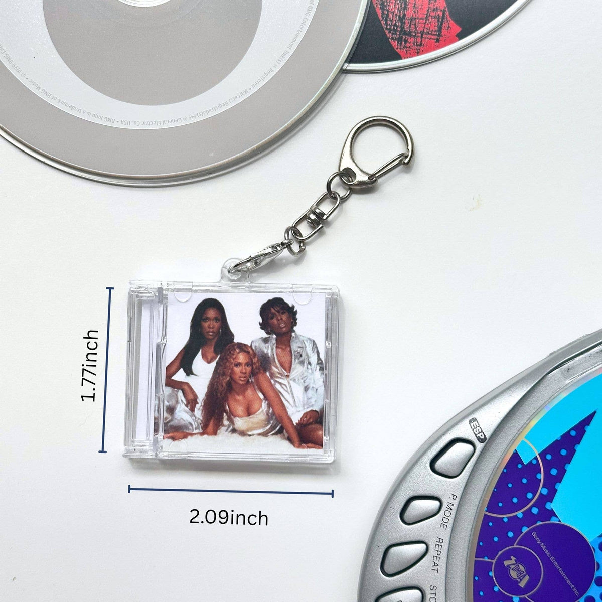 'Hit Clips' Mini CD Case Keychain, Destiny's Child Survivor, Independent Women